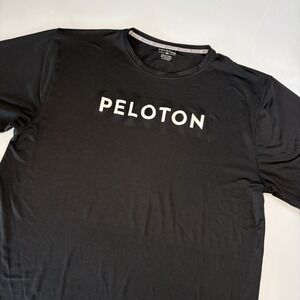 Peloton Century 100 Shirt Mens 2XL Black Performance Workout Training Tee